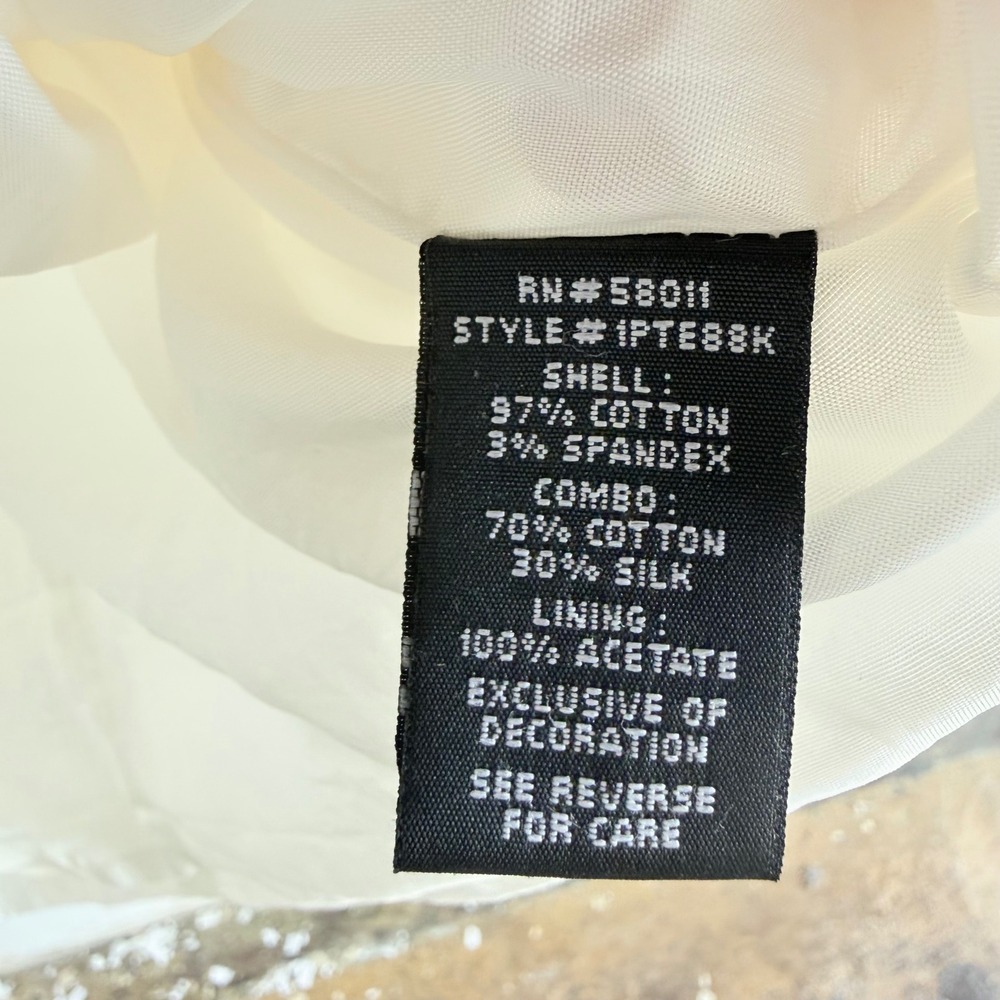 Mod Mini Dress White Textured Shift Dress Ruffles - Picture 7 of 9